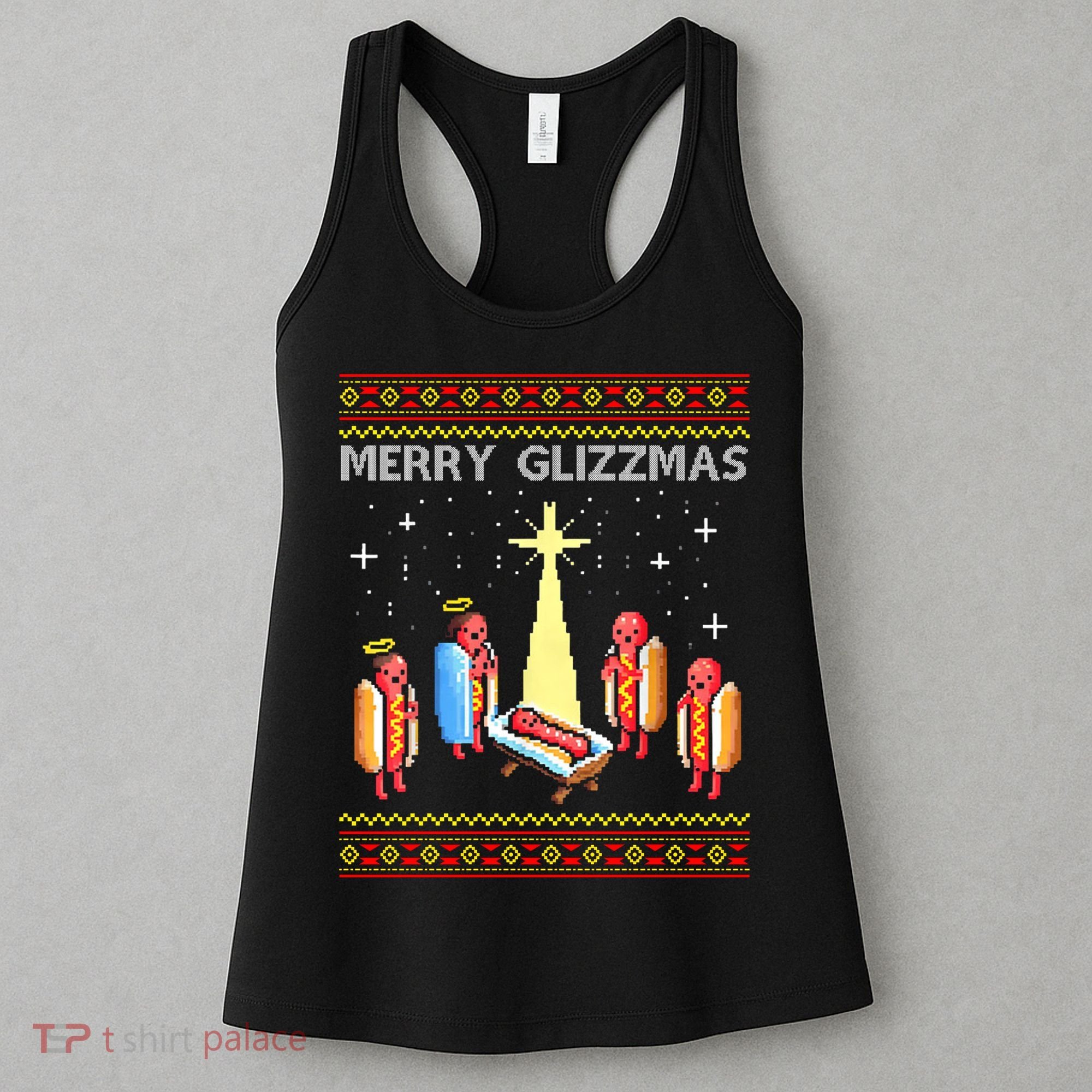 Merry Glizzmas Funny Christmas Women's Tank Top