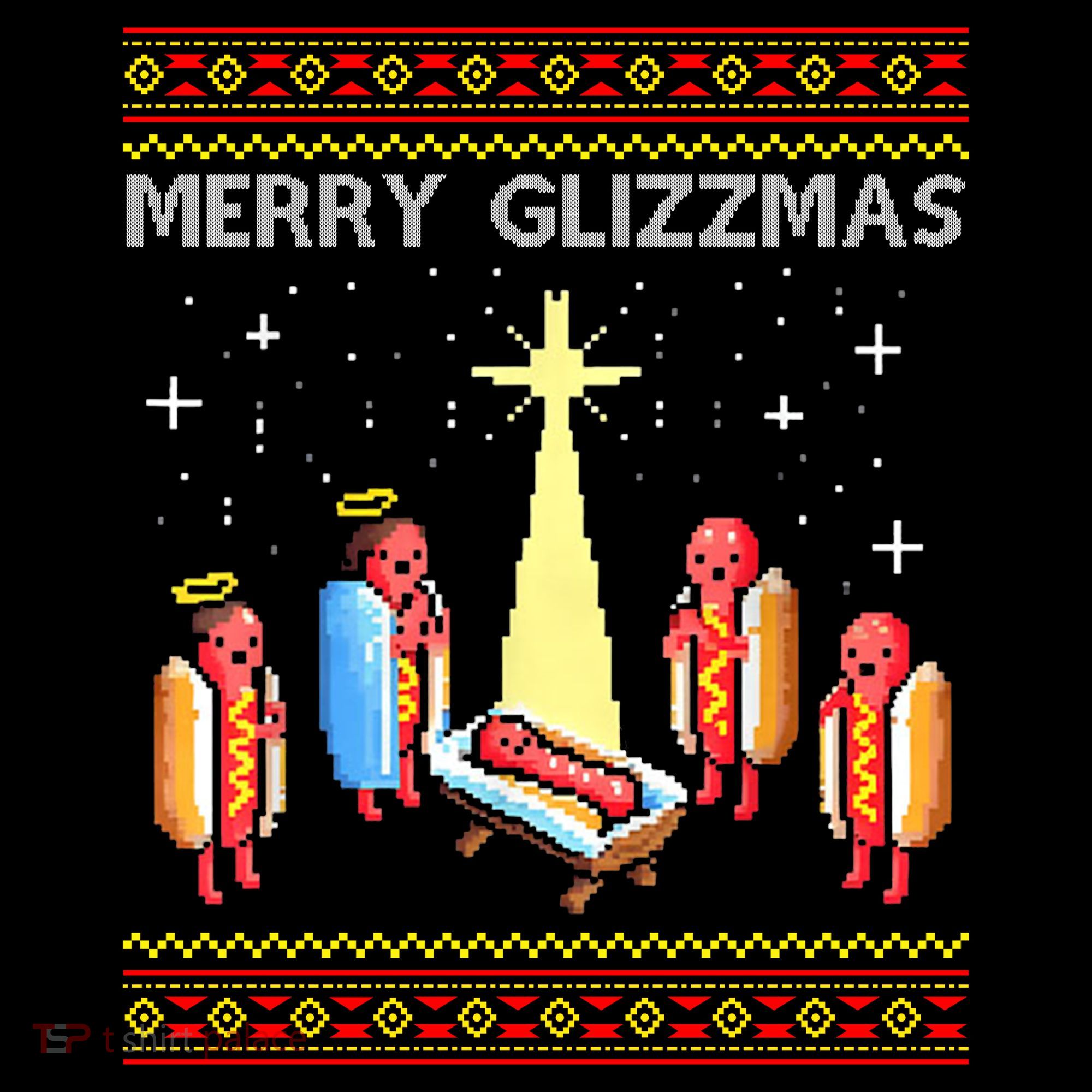 Merry Glizzmas Funny Christmas Baby Bodysuit