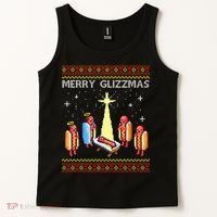 Merry Glizzmas Funny Christmas Tank Top thumb 2