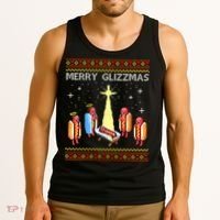 Merry Glizzmas Funny Christmas Tank Top thumb 3