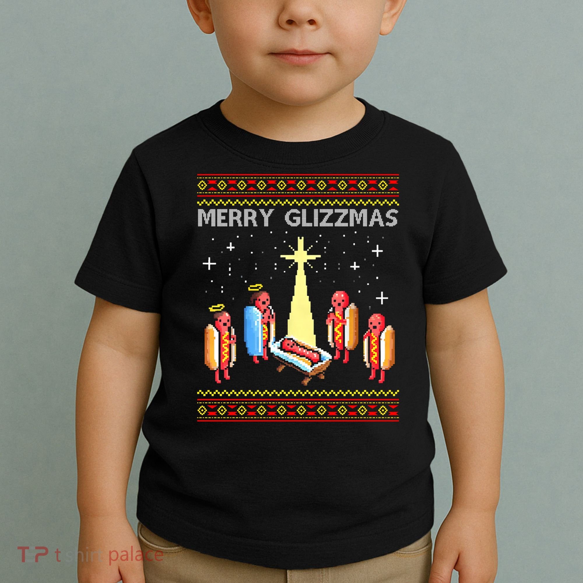 Merry Glizzmas Funny Christmas Toddler T-Shirt
