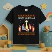 Merry Glizzmas Funny Christmas Toddler T-Shirt thumb 3