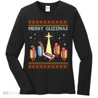 Merry Glizzmas Funny Christmas Women's Long Sleeve Shirt thumb 0