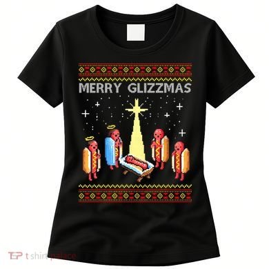 Merry Glizzmas Funny Christmas Women's T-Shirt