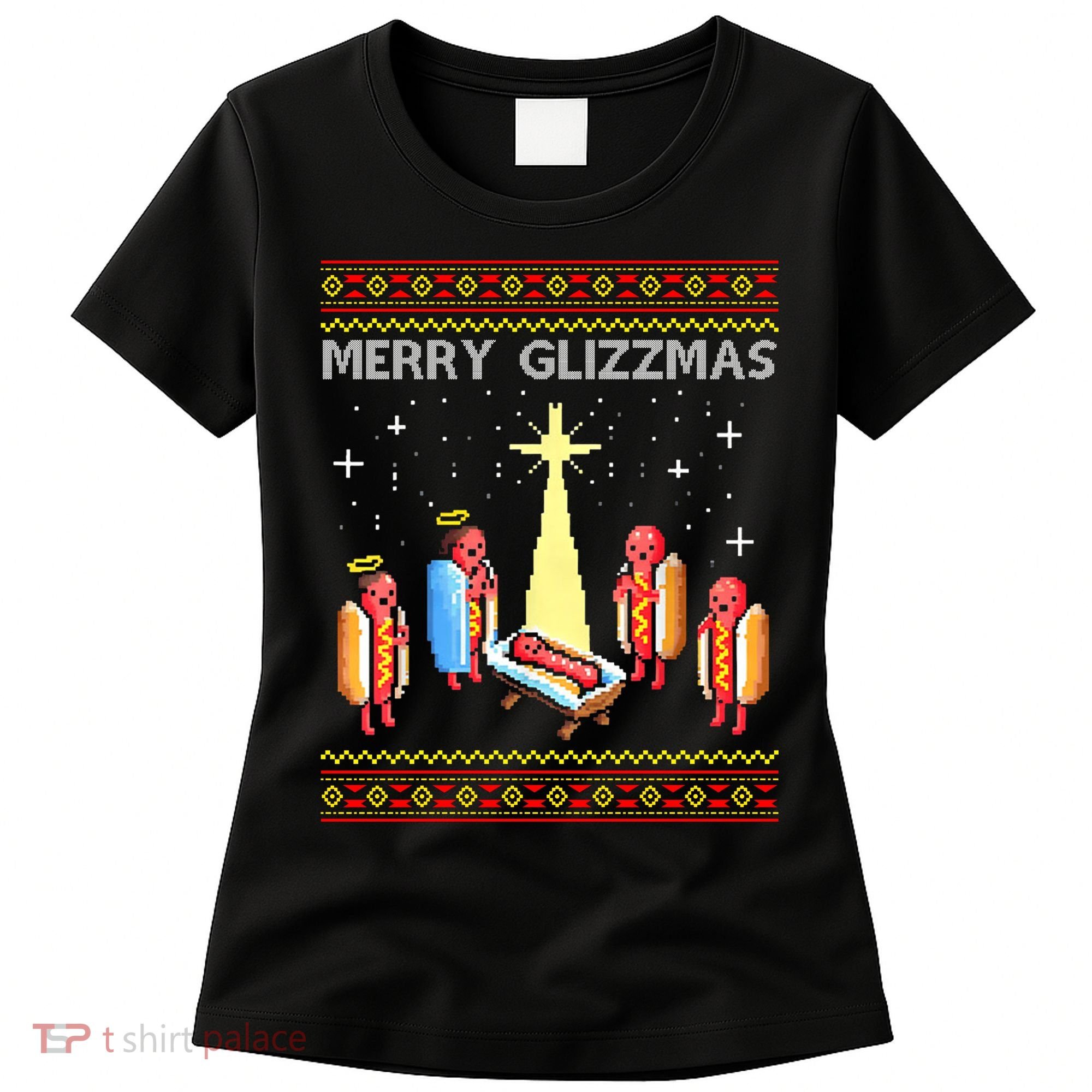 Merry Glizzmas Funny Christmas Women's T-Shirt