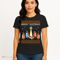 Merry Glizzmas Funny Christmas Women's T-Shirt thumb 4