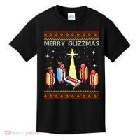 Merry Glizzmas Funny Christmas Kids T-Shirt thumb 0