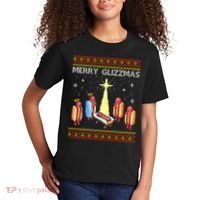 Merry Glizzmas Funny Christmas Kids T-Shirt thumb 2