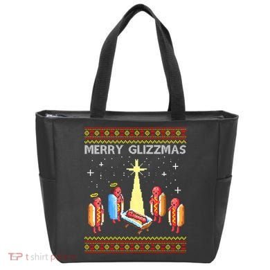 Merry Glizzmas Funny Christmas Tote Bag