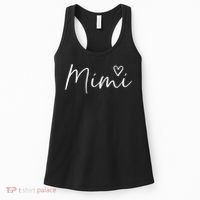 Mimi Gift For Women Grandma Heart Mother's Day Mimi Women's Tank Top thumb 0
