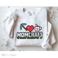 Momcraft Gamer Funny Mother's Day Gift Sweatshirt thumb 2