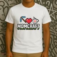 Momcraft Gamer Funny Mother's Day Gift T-Shirt thumb 3