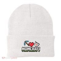 Momcraft Gamer Funny Mother's Day Gift Beanie thumb 0