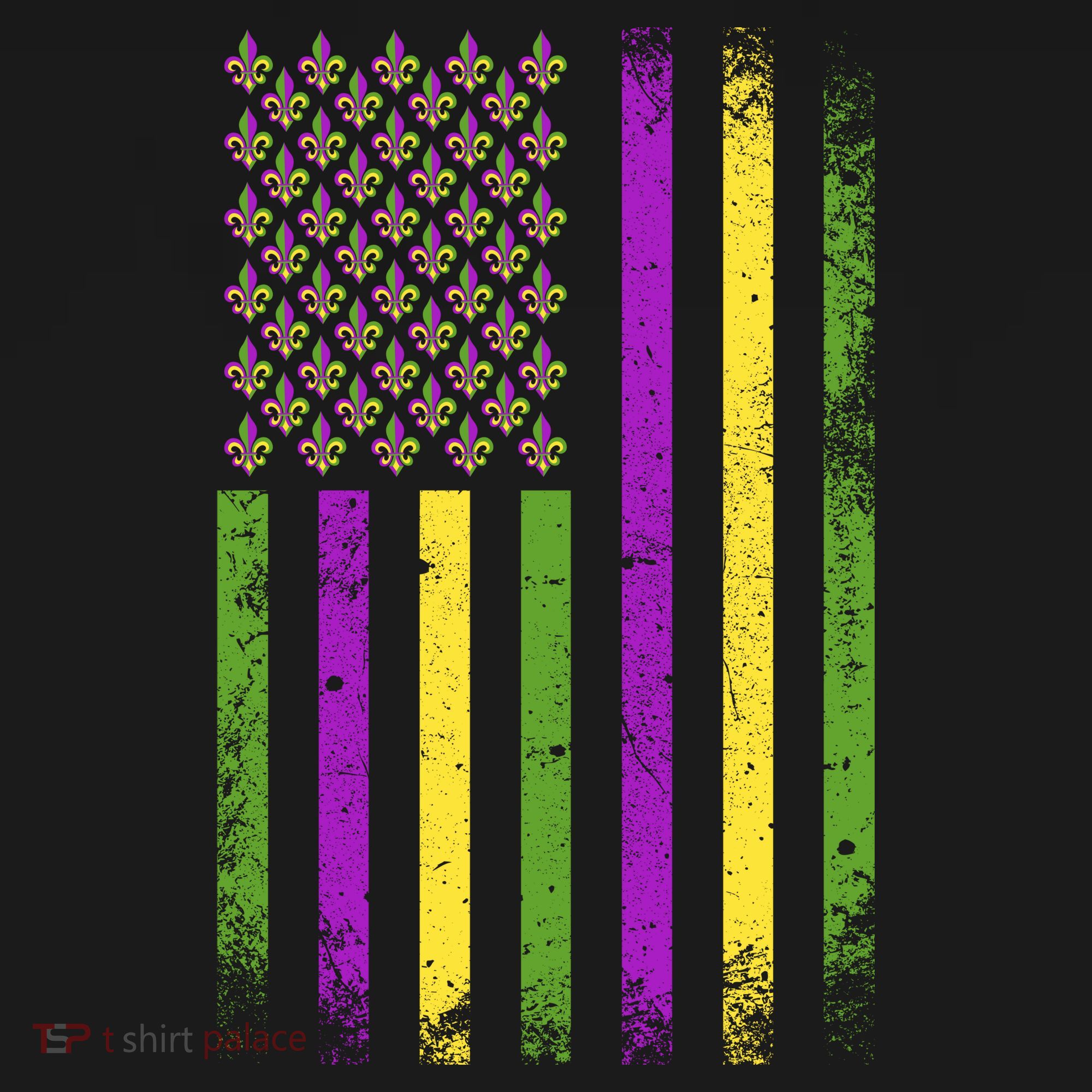 Mardi Gras Festive USA Flag Backpack