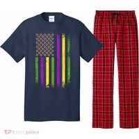 Mardi Gras Festive USA Flag Pajama Set thumb 0