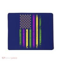 Mardi Gras Festive USA Flag Mousepad thumb 0