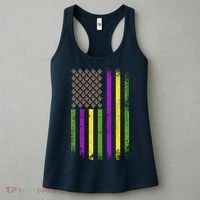 Mardi Gras Festive USA Flag Women's Tank Top thumb 3