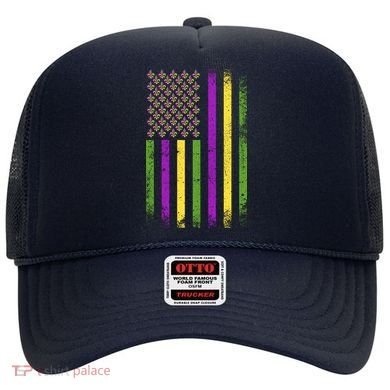Mardi Gras Festive USA Flag Hat