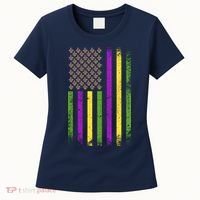 Mardi Gras Festive USA Flag Women's T-Shirt thumb 0
