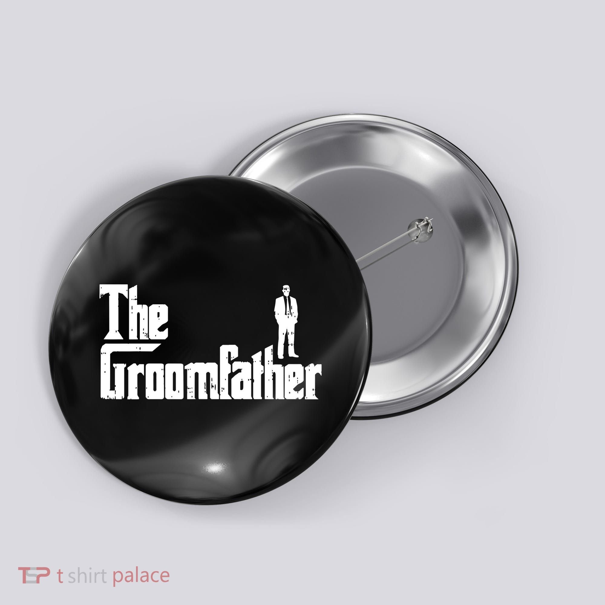 Mens Groom Father Funny Wedding Party Dinner Gift Button