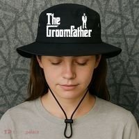 Mens Groom Father Funny Wedding Party Dinner Gift Bucket Hat thumb 3