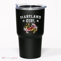 Maryland Girl Flag Blue Crab State Pride Retro Tumbler thumb 0