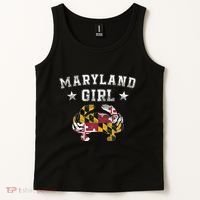 Maryland Girl Flag Blue Crab State Pride Retro Tank Top thumb 2