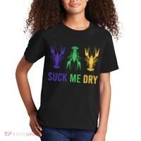 Mardi Gras Funny Suck Me Dry Crawfish Carnival Party Kids T-Shirt thumb 2