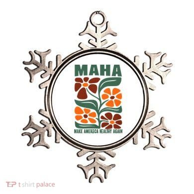 Maha Groovy Floral Make America Healthy Again Maga Rfk Jr Ornament
