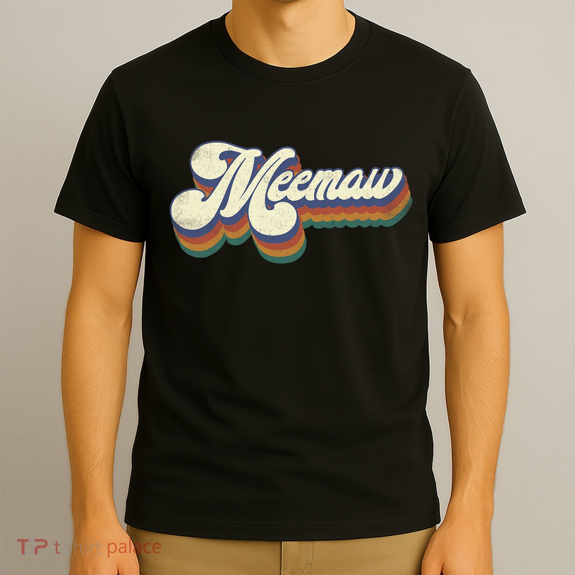 Meemaw Gifts For Grandma Retro Vintage Mothers Day Meemaw T-Shirt