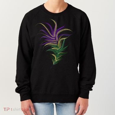 Mardi Gras Festive Feather Women's Sweatshirt