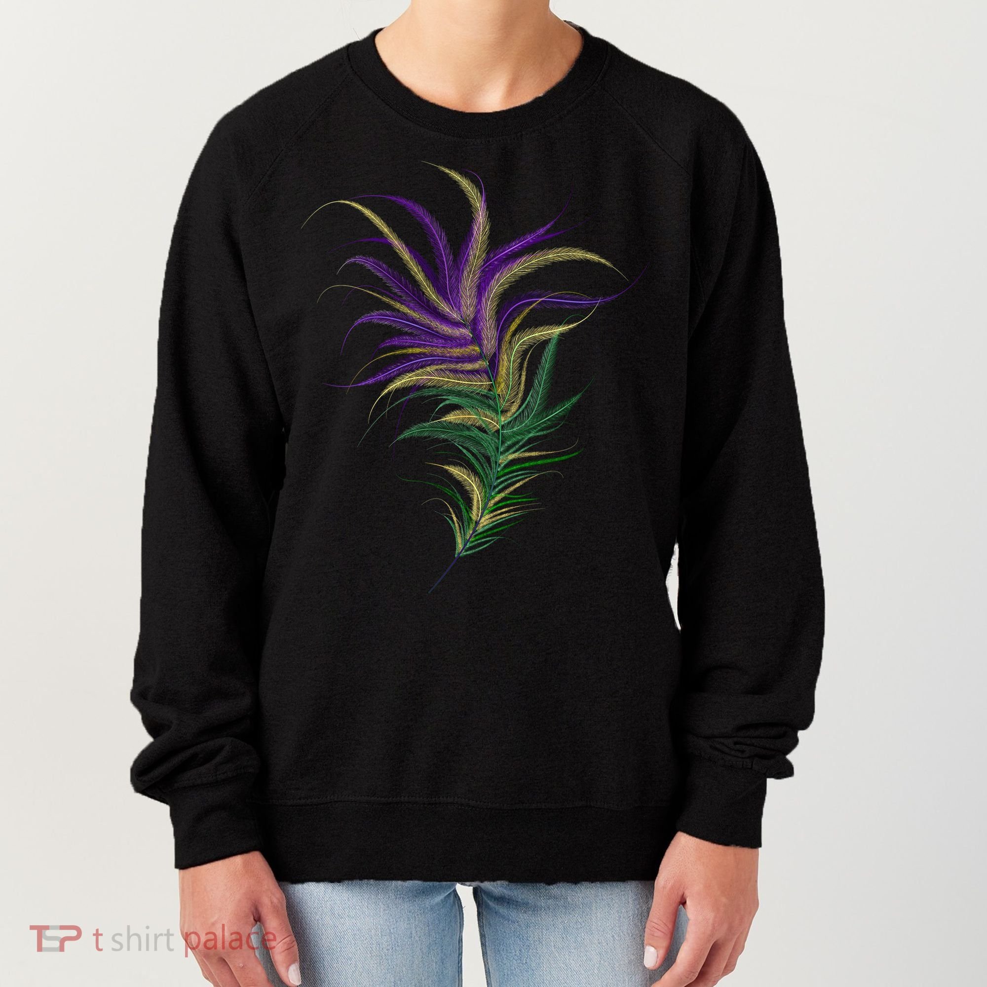 Mardi Gras Festive Feather Women's Sweatshirt