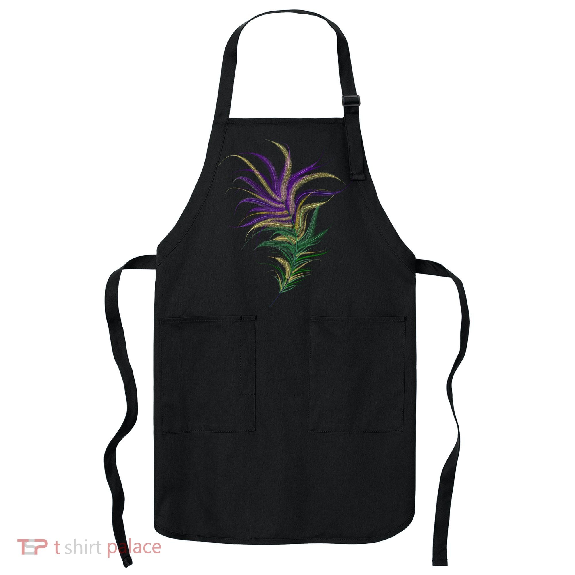 Mardi Gras Festive Feather Apron
