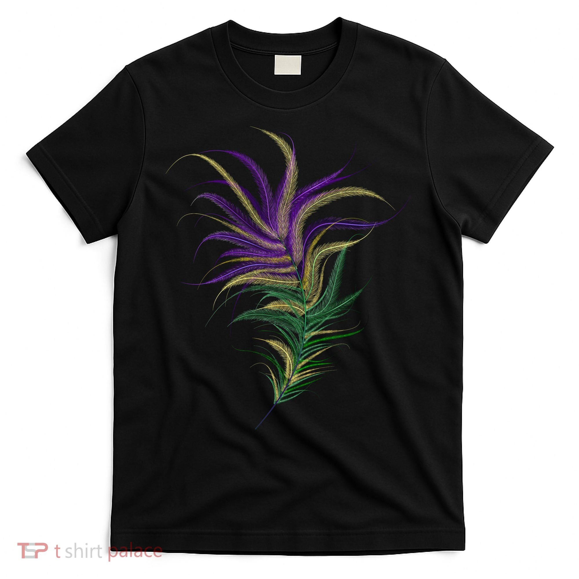 Mardi Gras Festive Feather T-Shirt