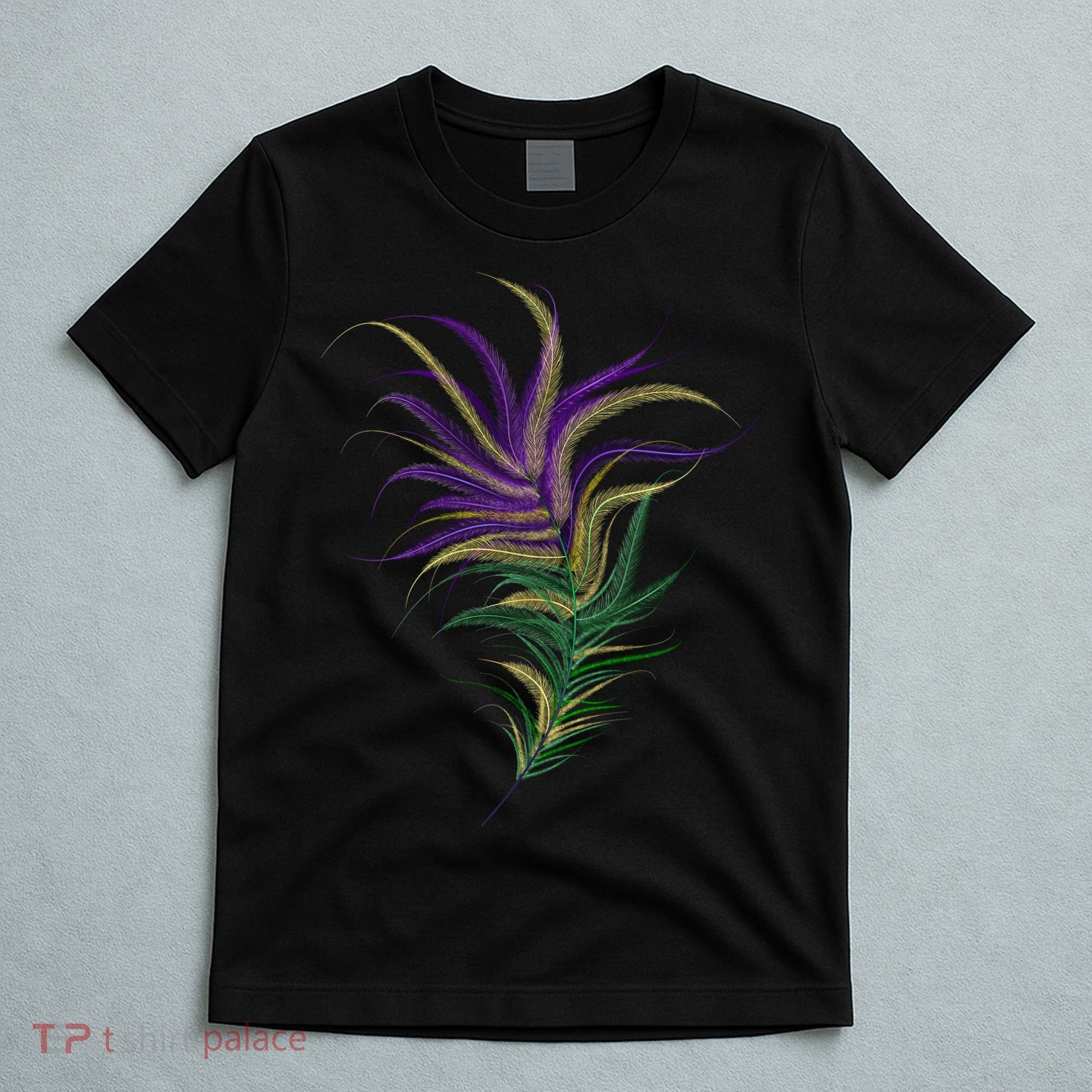 Mardi Gras Festive Feather T-Shirt