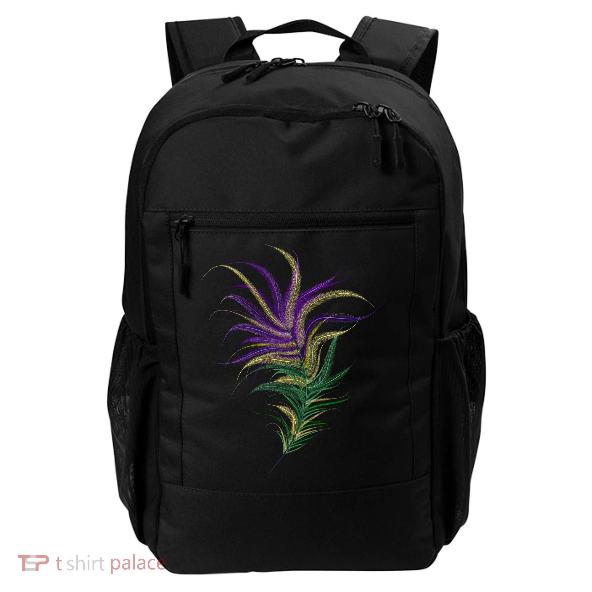 Mardi Gras Festive Feather Backpack