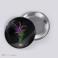 Mardi Gras Festive Feather Button thumb 0