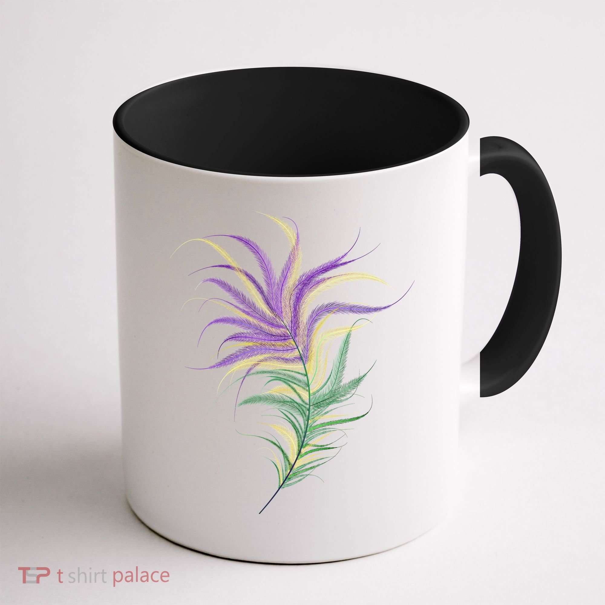 Mardi Gras Festive Feather Coffee Mug