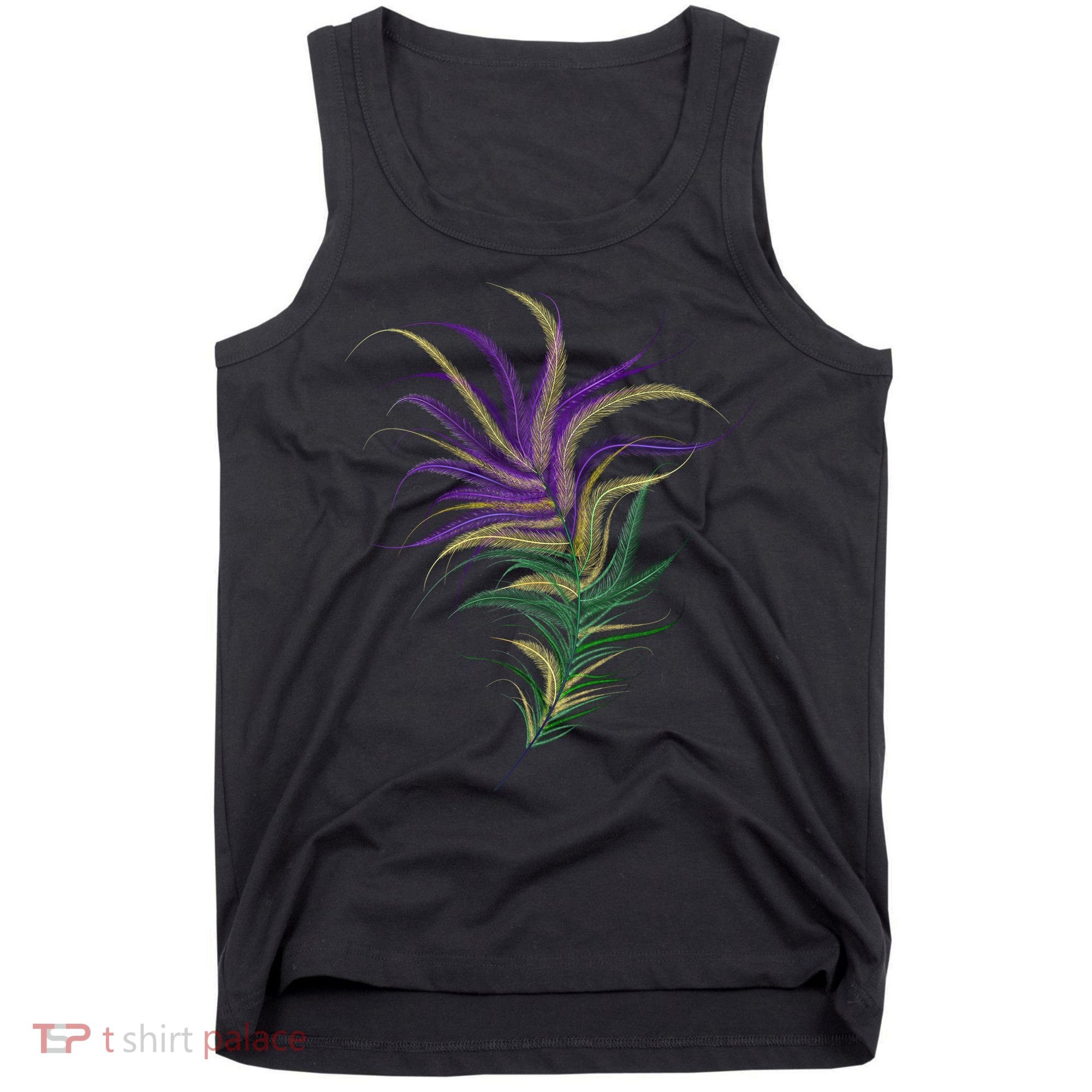 Mardi Gras Festive Feather Tank Top