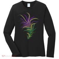 Mardi Gras Festive Feather Women's Long Sleeve Shirt thumb 0
