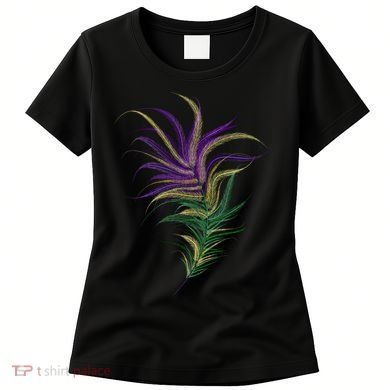 Mardi Gras Festive Feather Women's T-Shirt