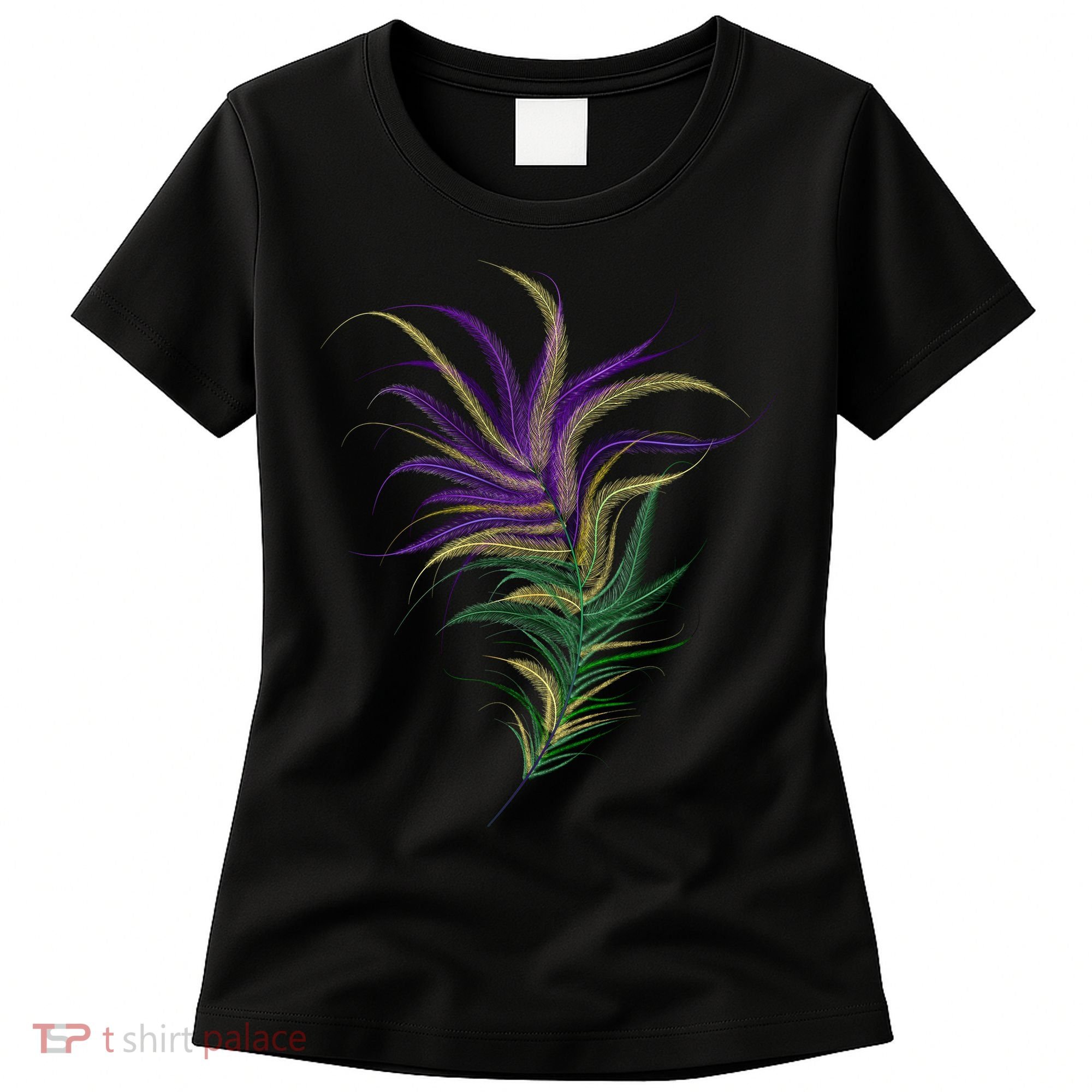 Mardi Gras Festive Feather Women's T-Shirt