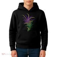 Mardi Gras Festive Feather Kids Hoodie thumb 4