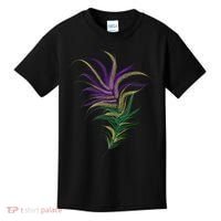 Mardi Gras Festive Feather Kids T-Shirt thumb 0
