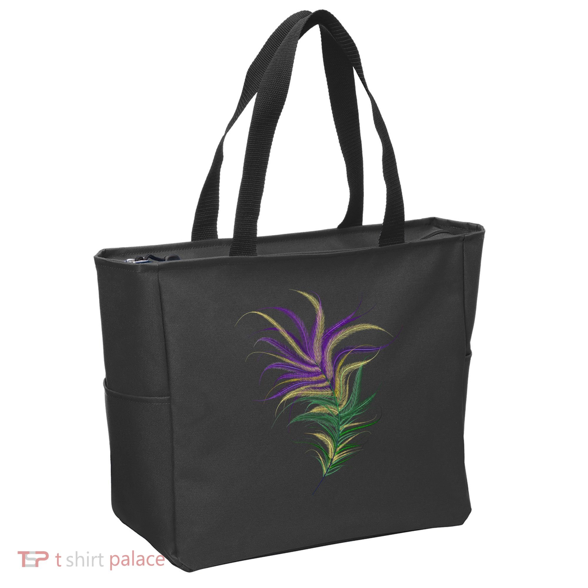 Mardi Gras Festive Feather Tote Bag