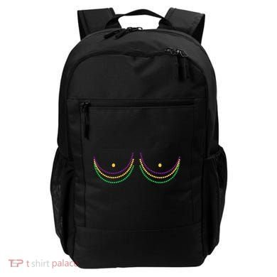 Mardi Gras Funny Beads Boobs Backpack