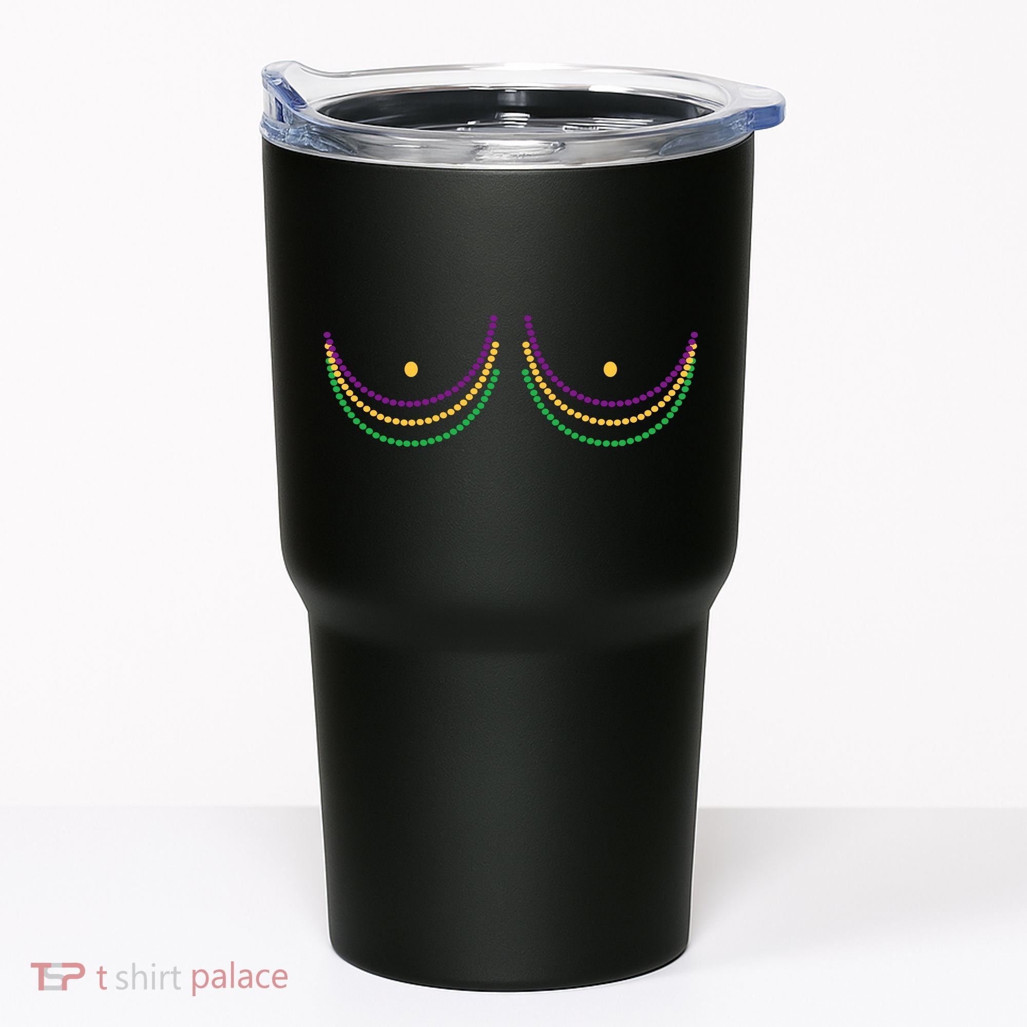 Mardi Gras Funny Beads Boobs Tumbler