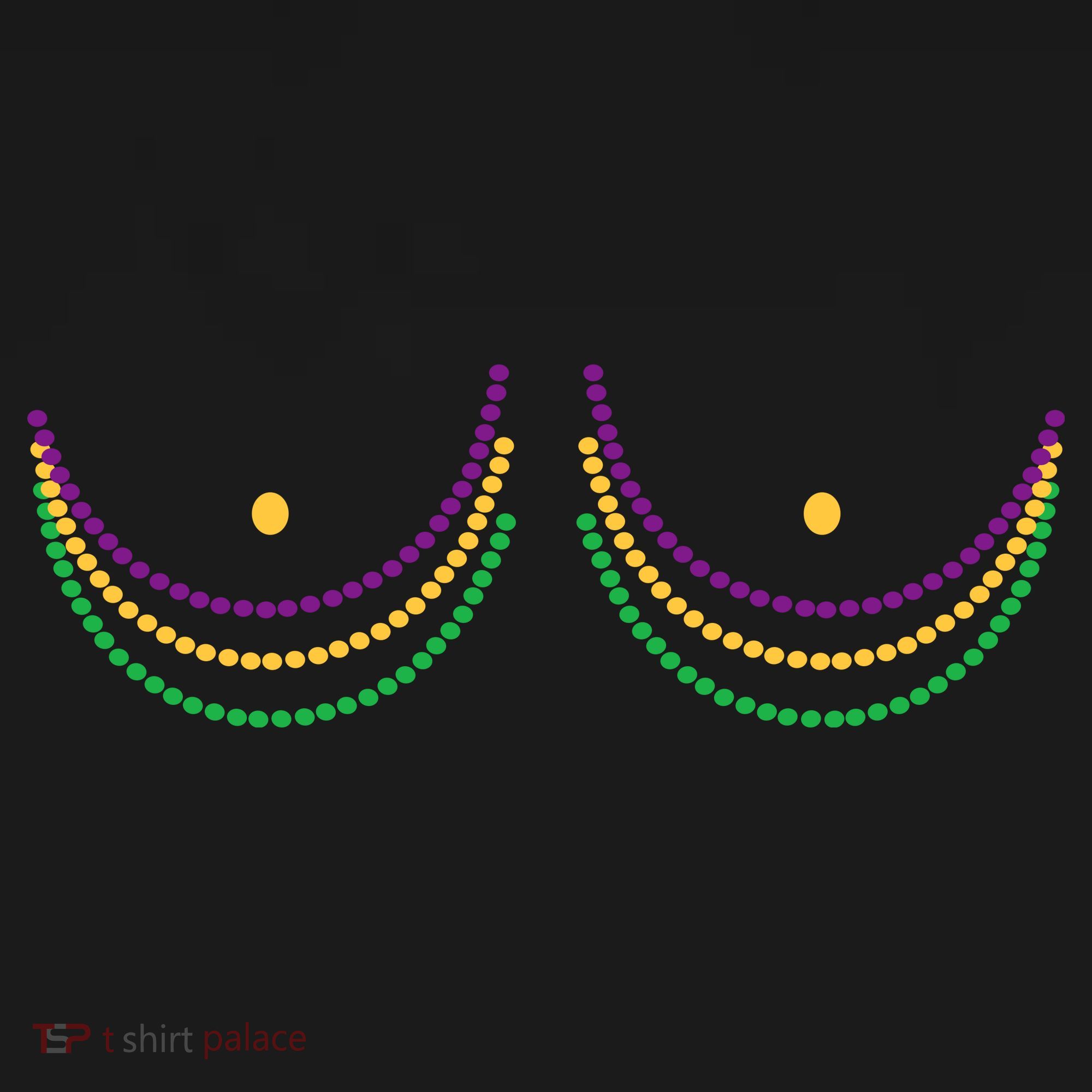 Mardi Gras Funny Beads Boobs Ornament