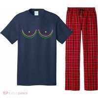 Mardi Gras Funny Beads Boobs Pajama Set thumb 0
