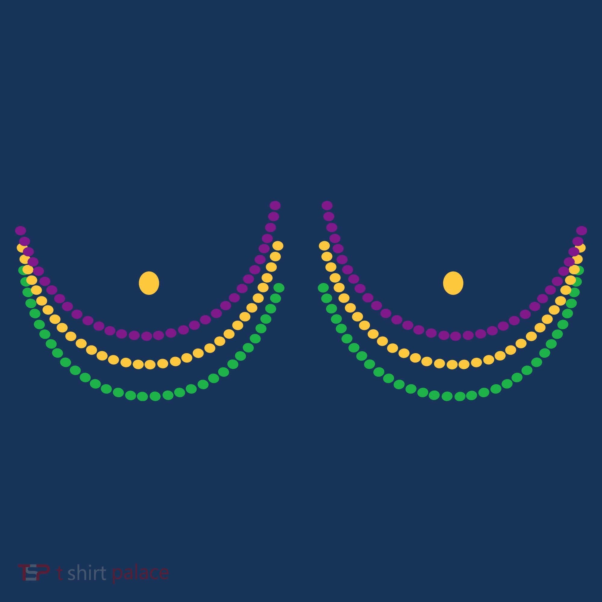 Mardi Gras Funny Beads Boobs Hat